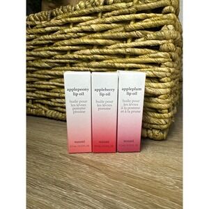 Nooni Apple Lip Oil Set of 3 Appleplum Appleberry Applepeony 3.7ml Each NEW